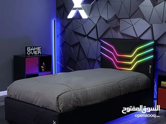 سرير لشخص واحد يضي مع الريموت كنترول Gaming bed for boys with mattress