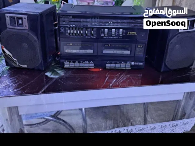 مسجل راديو دبل كاسيت ناشنال ماليزي نظيف جدا على البلاد غير مفتوح كهرباء بطارية