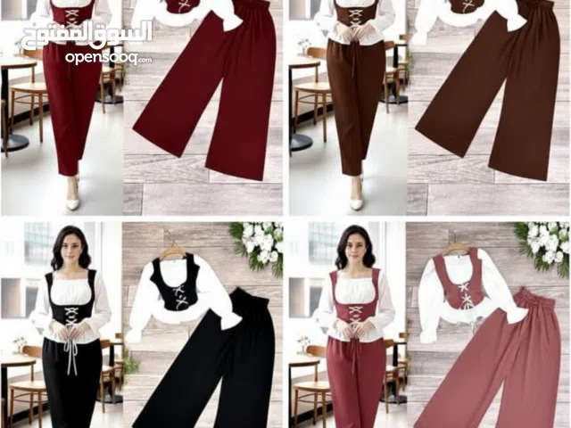 طقم  نسائي كيوووت قطعتين راقي وبسعر مميز  يوجد لدينا خدمة توصيل للجميع المحافضات متوفر الوان رائعه