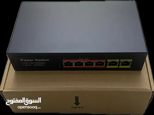 سويتش POE جيجابت 4 قنوات + 2 Uplink POE SWITCH GIGABIT 4 CHANNELS + 2 UPLINK