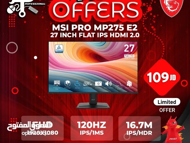 27" MSI monitors for sale in Amman
