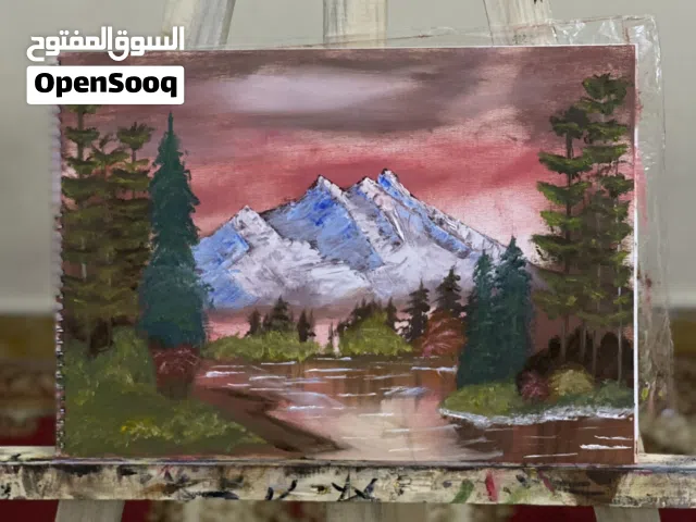 لوحه رسم يدوي زيتي