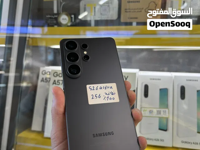 اجهزة سامسونك S26ultra ذاكرة 256/12 نضافة 100