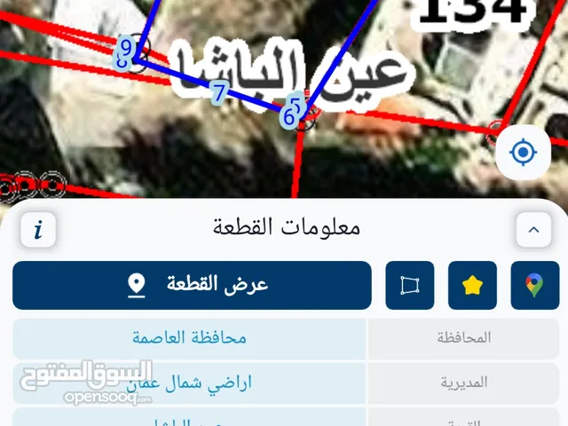 ارض سكني للبيع في عين الباشا
