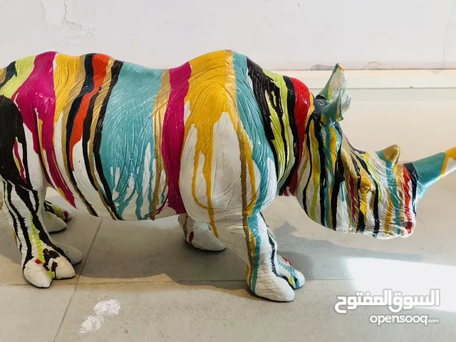 Deco Figurine Rhino Colore 26cm