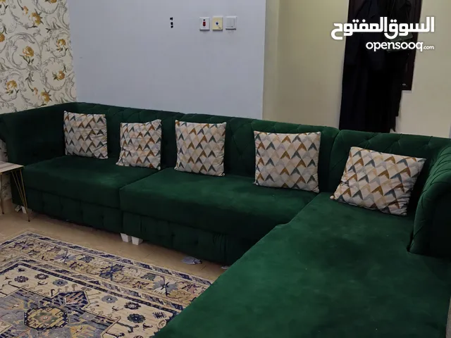 للبيع جلسة حرف L خمس أشخاص اللون أخضر