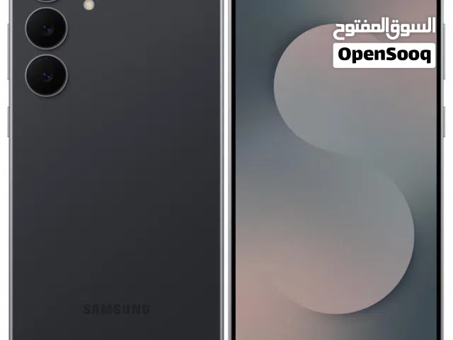 جالاكسي  S25 feسامسونج جديد مستعمل بحالة ممتازة مع علبة وشاحن أسود 256 جيجابايت