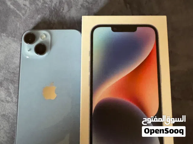 للبيع: iPhone 14 عادي (سعة 256GB) – كامل الأغراض مع إضافات مميزة!