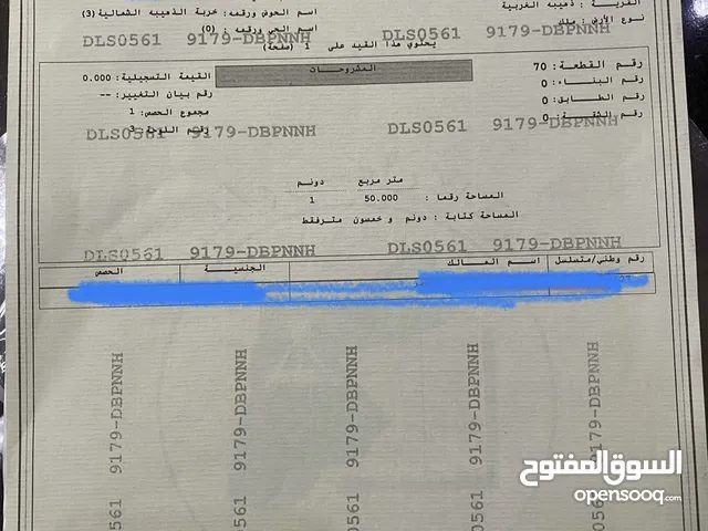 ارض للبيع في ذهيبة الغربية