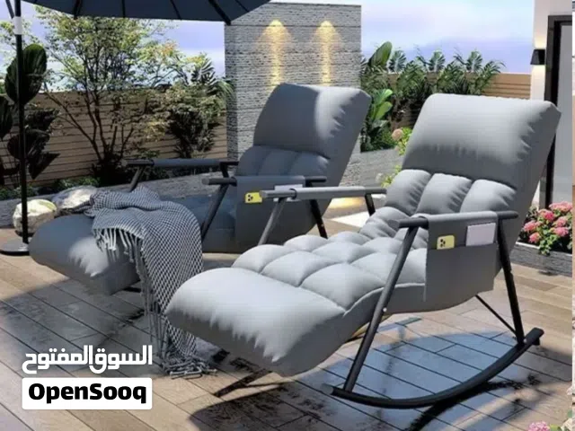 Luxury Outdoor Rocking Recliner Chair – Foldable Comfort Lounger with Cushion & Armrest – Perfect fo