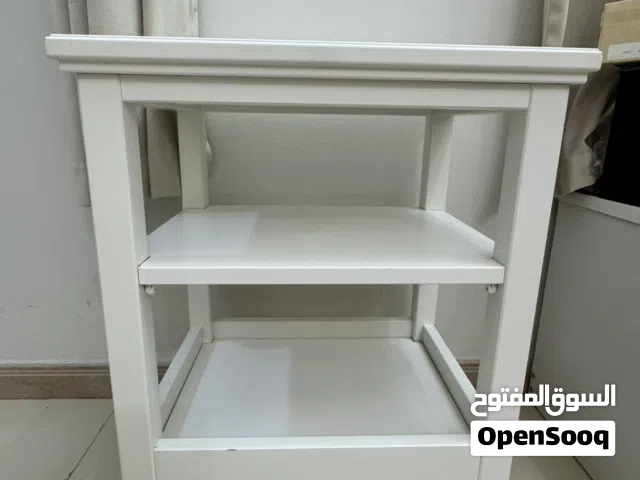 IKEA White Wooden 3-Tier Shelf Unit – Quick Sale
