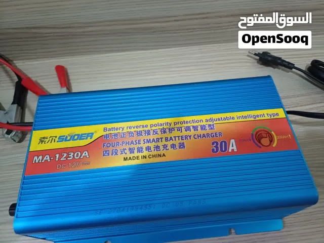 شاحن بطارية سيارة قوة 30 امبير مستعمل مرة واحدة