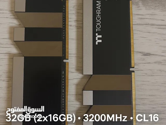 رامات Thermaltake ToughRAM DDR4 32GB (2x16GB) سرعة 3200MHz