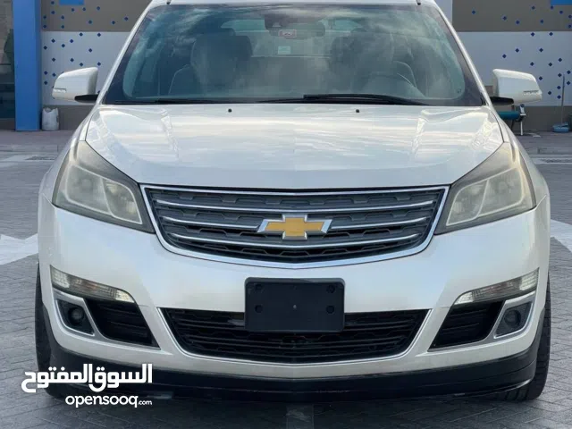 شيفروليه ترافيرس LT أبيض 2014 خليجي Chevrolet Traverse LT white 2014 GCC V6 3.6L AWD