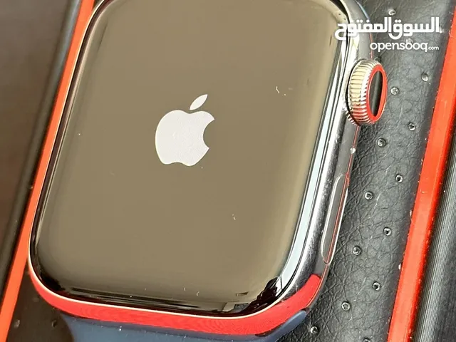 ‎ساعة ابل 6 ستانل ستيل فضي 44 مم - Silver stainless Apple Watch 6 - steel case 44 mm
