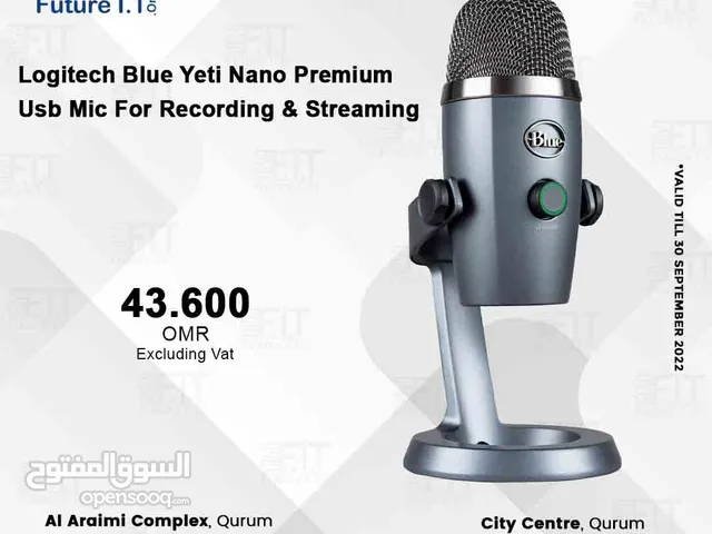 blue yeti NANO Premium USB mic for recording & streaming