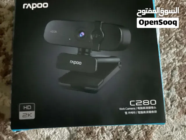 كاميرا ويب Rapoo C280 2K دقة 2K QHD (2560×1440) تصوير 30 إطار/ثانية ميكروفون مدمج عازل للضوضاء تركيز