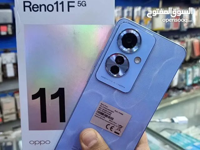مستعمل ايام oppo Reno 11F 5G رام 16 جيجا 256 أغراضة والكرتونه الأصلية مكفول بالشركة متوفر توصيل