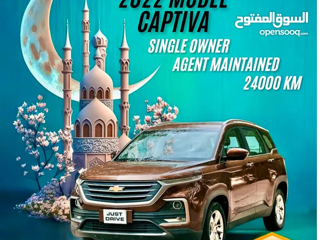CHEVROLET CAPTIVA 2022 MODEL SINGLE OWNER AND AGENT MAINTAINED ,7-SEATER COMPACT SUV