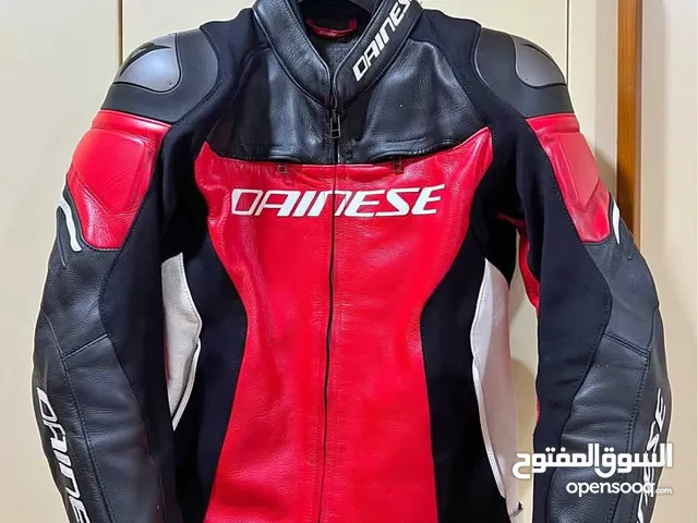 Dainese Motorcycle Motorbike Racing Leather Track Jacket Including CE Armours Installed