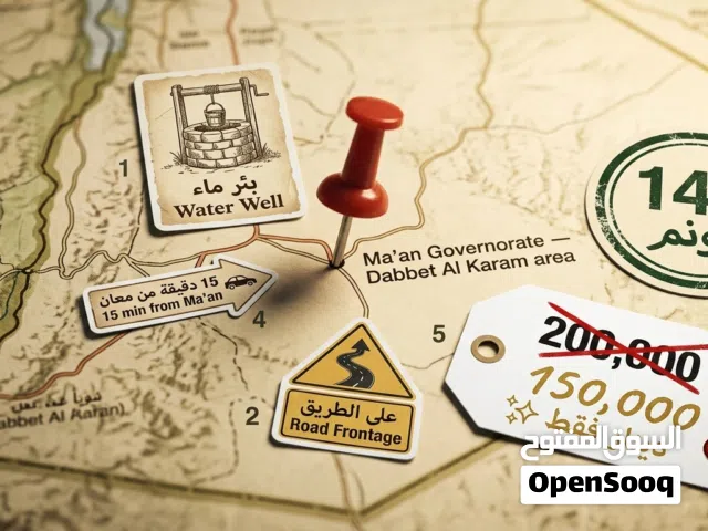Farm Land for Sale in Ma'an Ma'an Qasabah