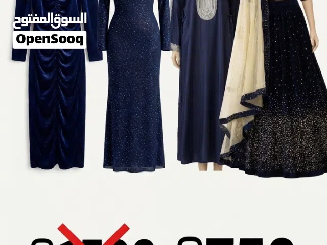 Set of 4 Navy Blue Women's Dresses — All for AED 750, Free Delivery
