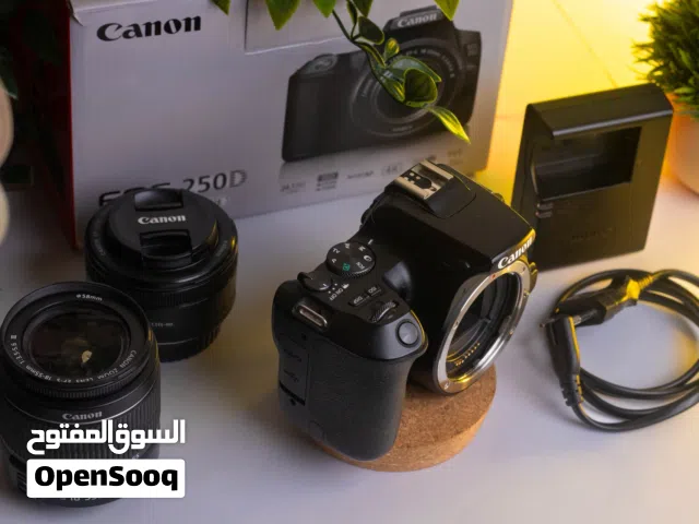 Canon 250D + عدسة 18-55mm Kit عدسة Canon EF 50mm