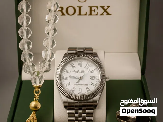 بكج رجالي انيق من (ساعة،خاتم، سبحة) ويوجد كارت ضمان للساعه