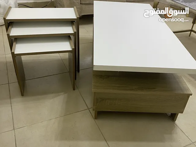 طاوله وسط + طقم سيرفس + خزانه احذيه بكج بسعر مغري جداً
