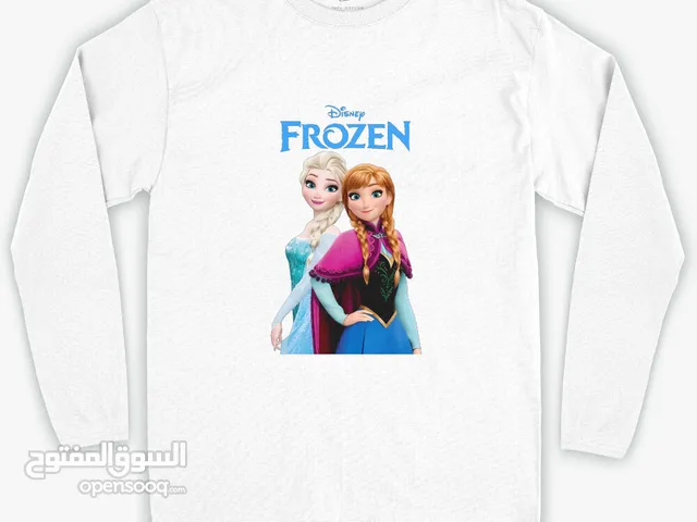 تيشيرت بكم – Frozen Elsa Snow Flakes خامة قطن