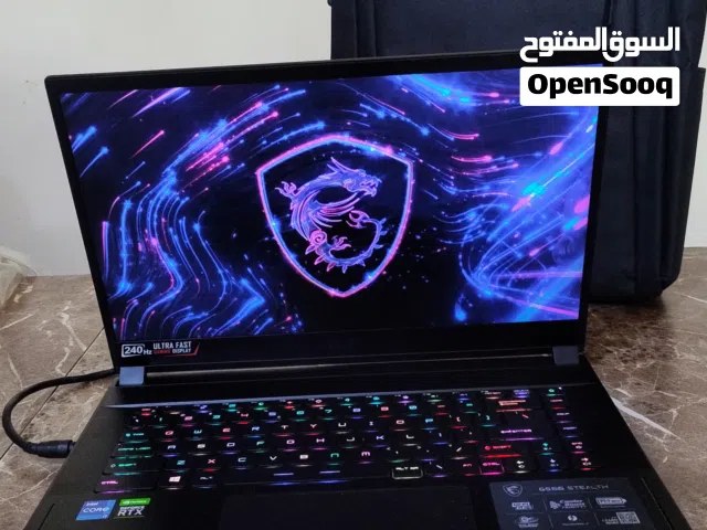 msi stealth 15.6" 240hz gaming laptop gs66 11ug I7 11th 3070 8gb gddr6 لابتوب العاب