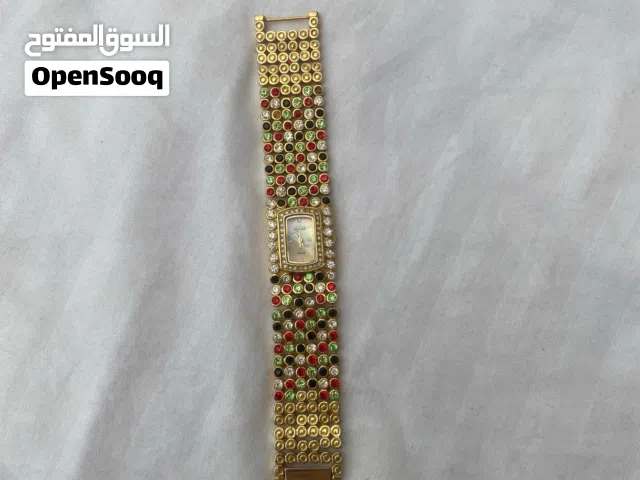 ساعة Lobor مطلي ذهب عيار 23 ومكينة سويسرية