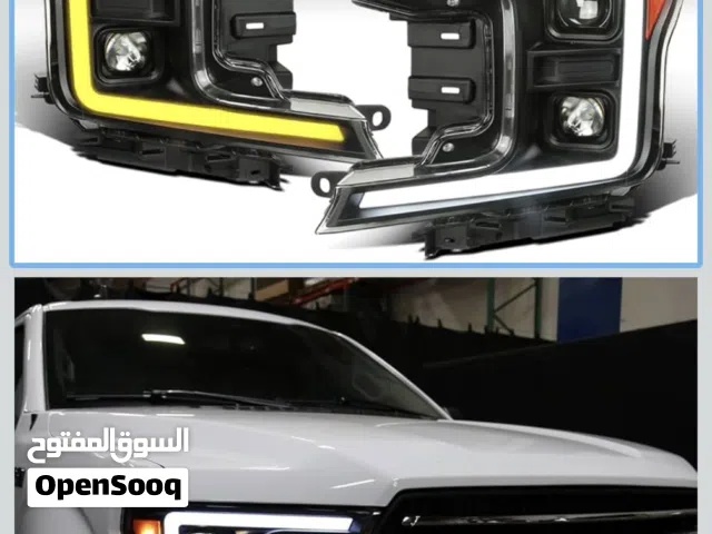 مصابيح أمامية هالوجين F150 2018-2020 (LED DRL)
