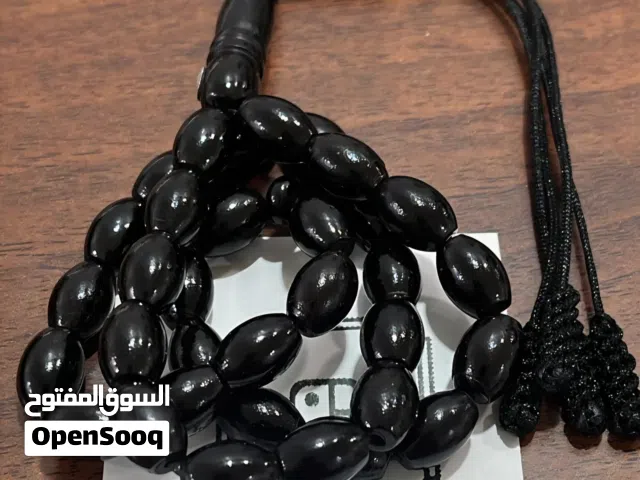 سبحه مسباح 33 خرزة من مرجان الاسود اليسر بحر الاحمر