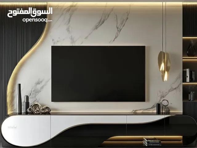 ديكورات بيوت داخليه دهانات حوائط ديكورات غرف جلوس بديل خشب بديل بديل رخام رفوف شاشات بارز رفوف