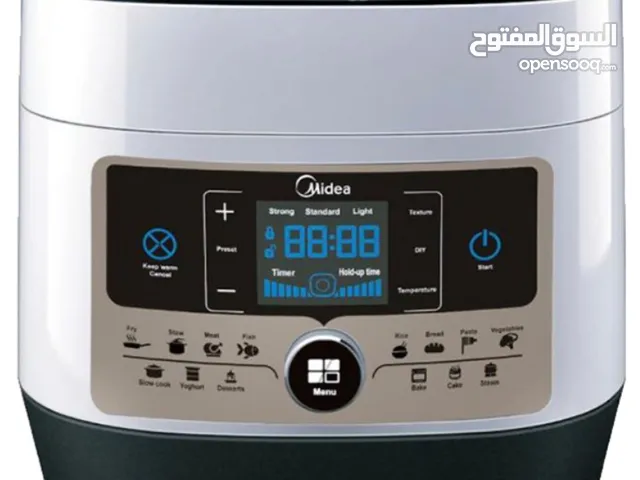 قدر طهي كهربائي أبيض مايديا 14 برنامج 6 لتر 1000 واط جديد بكرتونة السعر 600