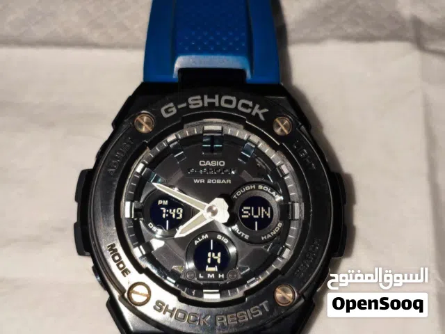 ساعة كاسيو موديل نادر شحن بالطاقة الشمسية G-Shock GAS-100B-1A2