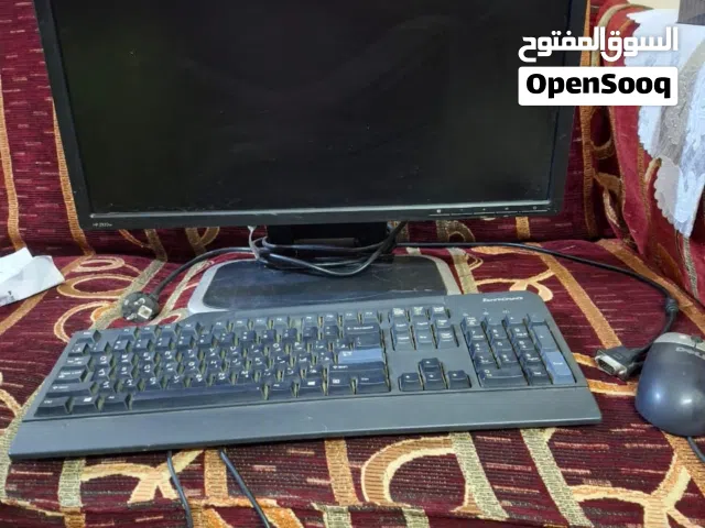 طقم سيستم كامل جهار كمبيوتر وجهاز طباعه وجهاز فواتير وباركود ودرج الفلوس