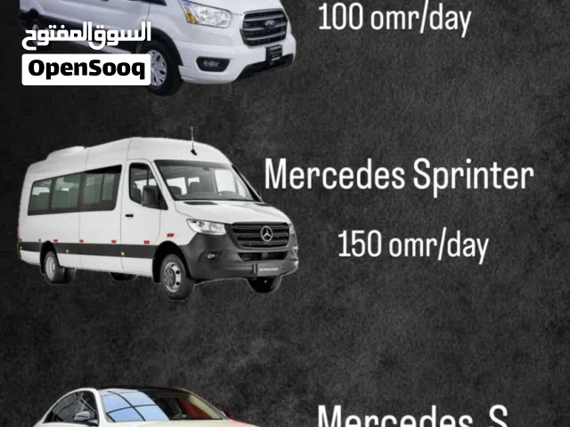 Ford Transit & Mercedes sprinter ans S class  Rentals