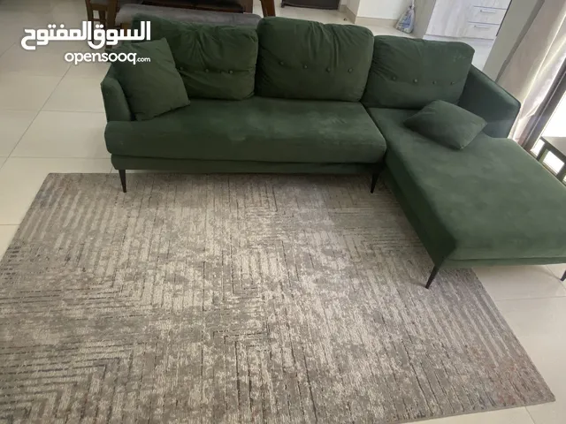 Sofa set 3 pieces140bd , L shape sofa 60 bd  and coffee table set ( 3pieces) 30 bd