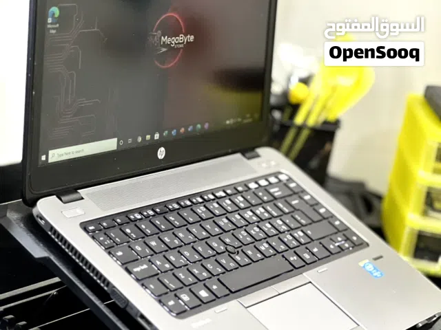 لابتوب  i5-5th Gen  HP Elitebook   رام 8GB   هارد SSD 128GB  بطارية جديدة وشاحن اصلي