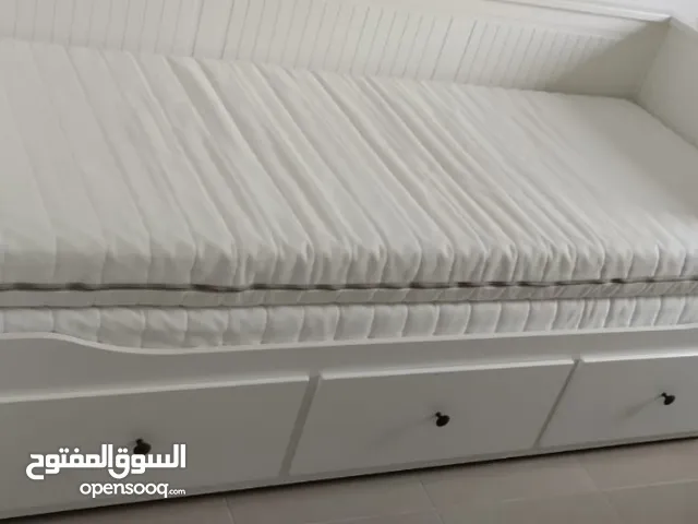 IKEA Hamnes Day bed with 3 storage drawers underneath and with 2 IKEA mattresses