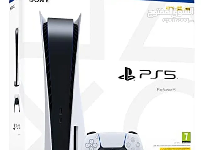 للبيع PS5 disc مع الضمان + سكان و قير G29 و استاند + لعبة Gran turismo 7