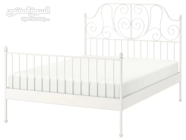 2 ikea bed frame for sell, no mattress, queen size