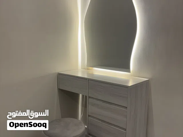 Custom Modern Vanity Set with LED Mirror & Stool – 180 BHD