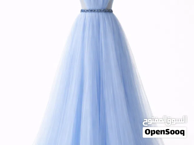 فستان للمناسبات ازرق نمره 36-38