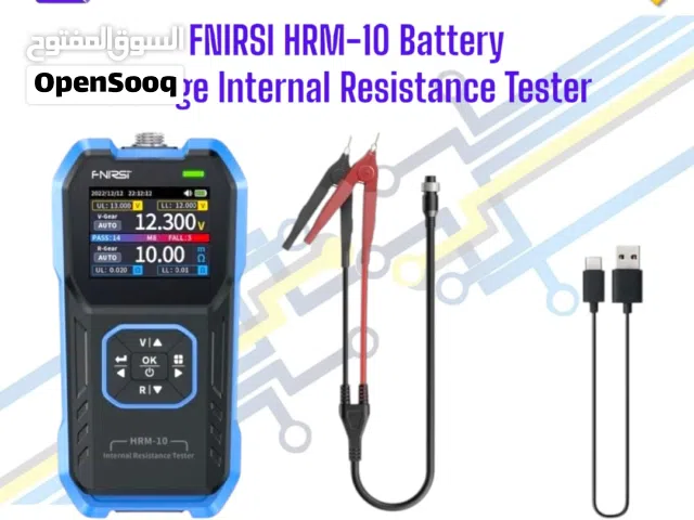 FNIRSI HRM-10 Battery Voltage Internal Resistance Testerجهغز فحص المقاومة الداخلية للبطارية
