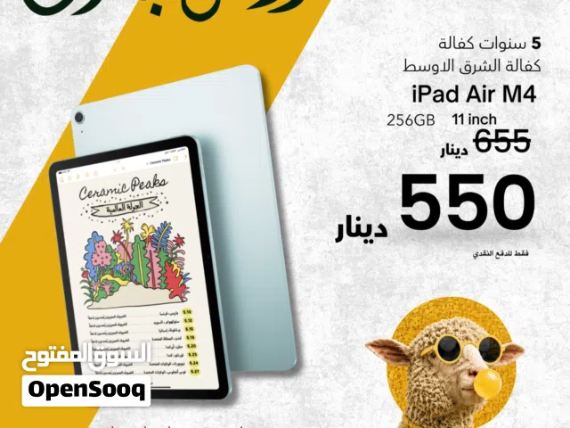 IPAD AIR 8 256gb wifi ( M4 ) // ايباد اير 8 256 جيجا واي فاي