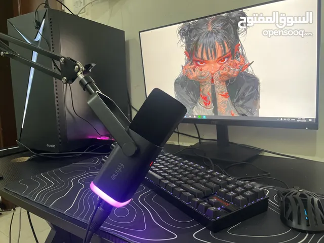 للبيع بيسي و ماوس كيبورد مايك فيفاين و مكسر فيفاين و شاشه hz180 23 بوصه