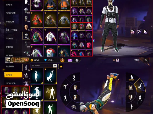 Free Fire Accounts and Characters for Sale in Sharjah